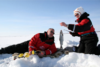 Excursion facultative: Safari à motoneige avec pêche sur glace