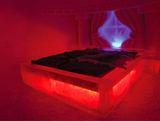 Dans un ice room vous dormez dans un sac de couchage chaud et confortable